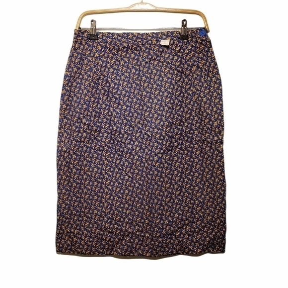 VINTAGE DEADSTOCK 60s High waisted tiny print floral pencil skirt - Picture 2 of 9